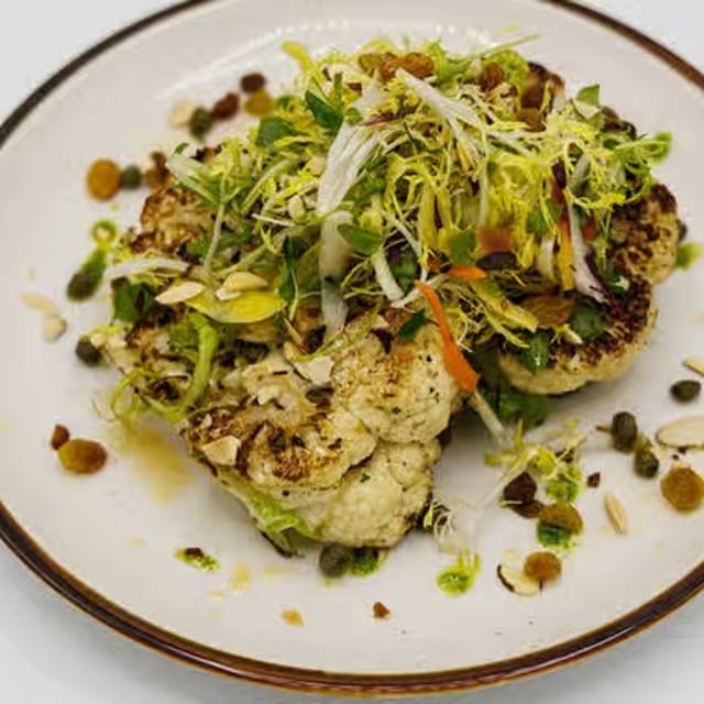 Grilled Cauliflower Steak.