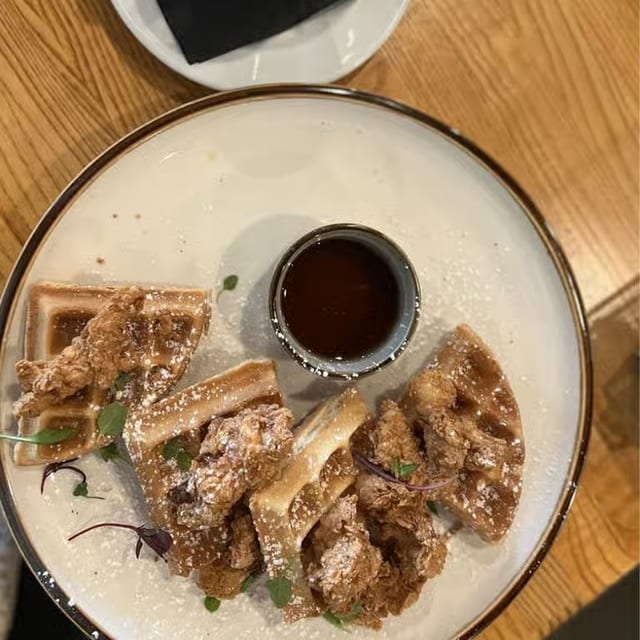 Fried Chicken & Waffle Benedict.