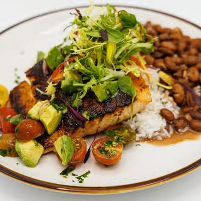 GF Blackened Salmon.